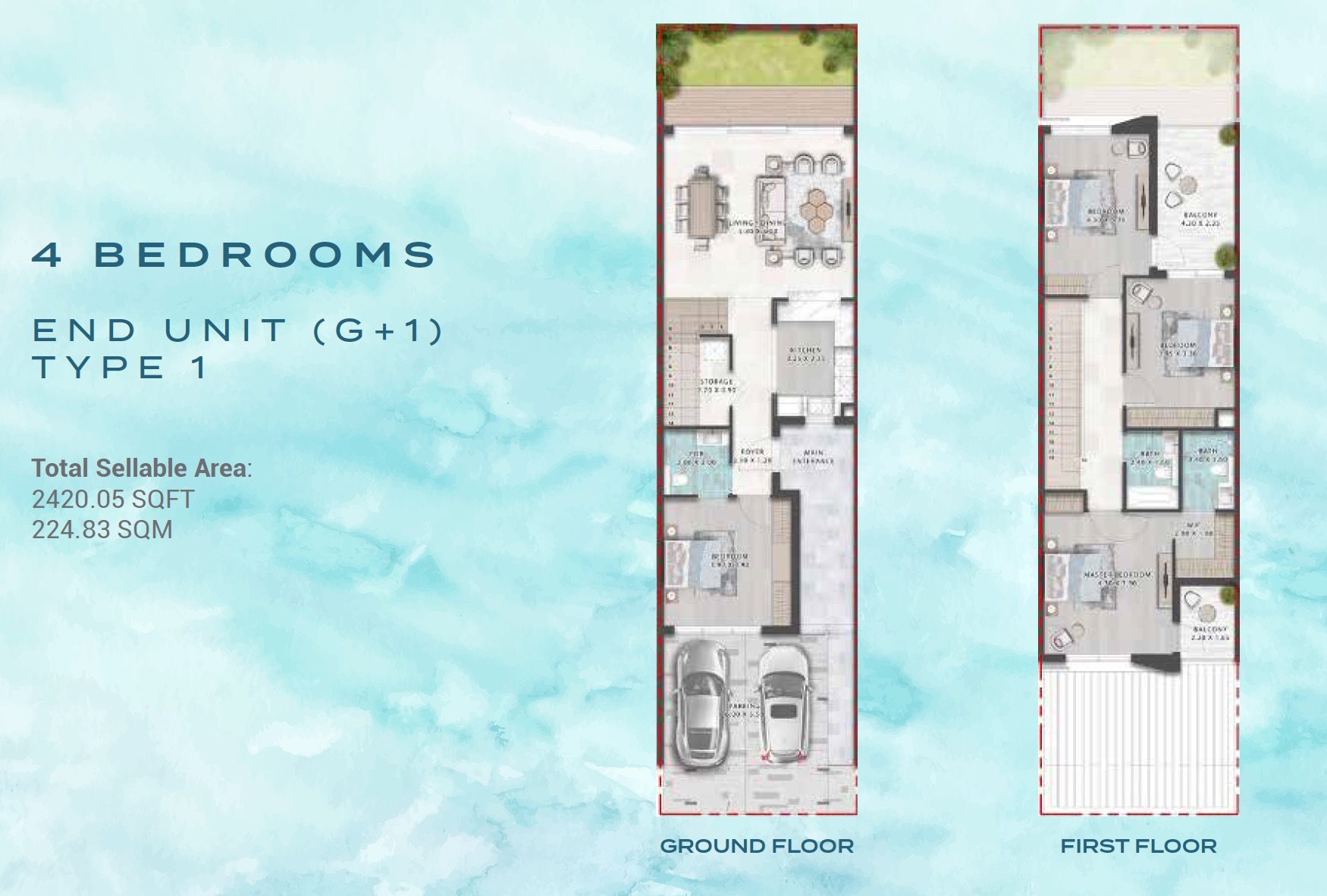 DAMAC-Riverside- Floor Plan 4BR Type 1