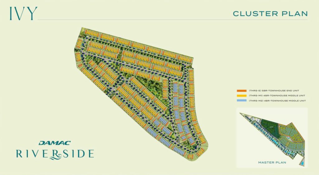 Damac Riverside Site Plan - Ivy