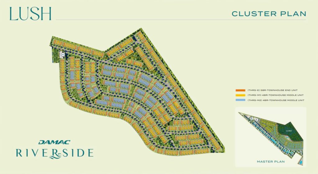 Damac Riverside Site Plan - Lush