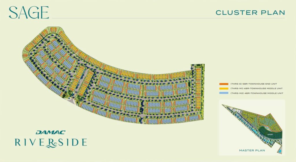 Damac Riverside Site Plan - Sage