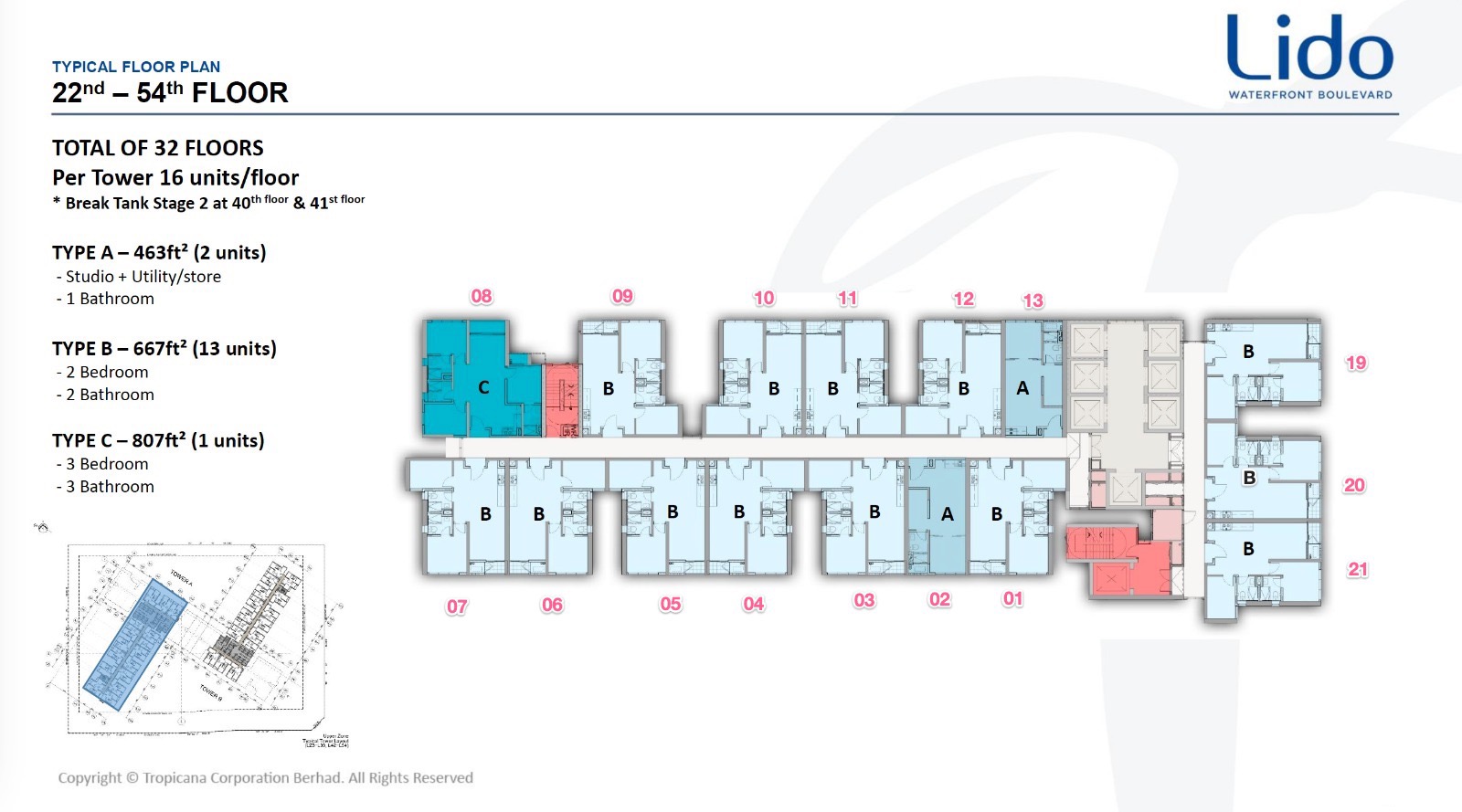 Skypark Kepler Lido – New Site Plan (Upper)