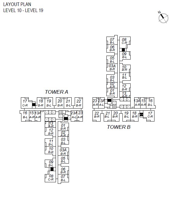 Skypark Kepler Lido - Unit Layout Siteplan