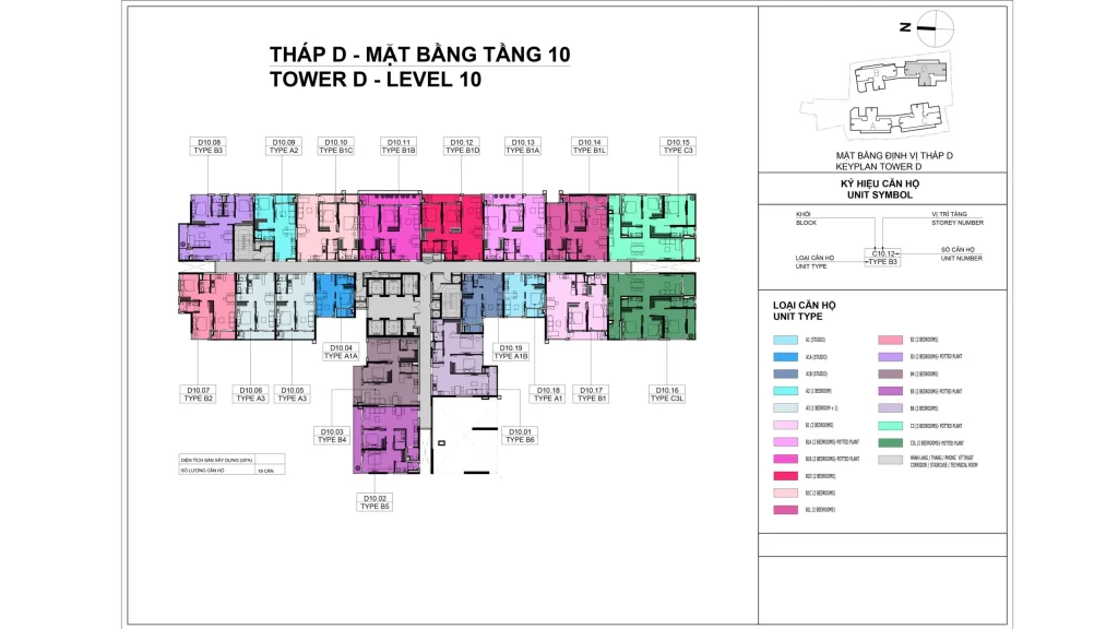 Elysian Site Plan Tower D – Level 10