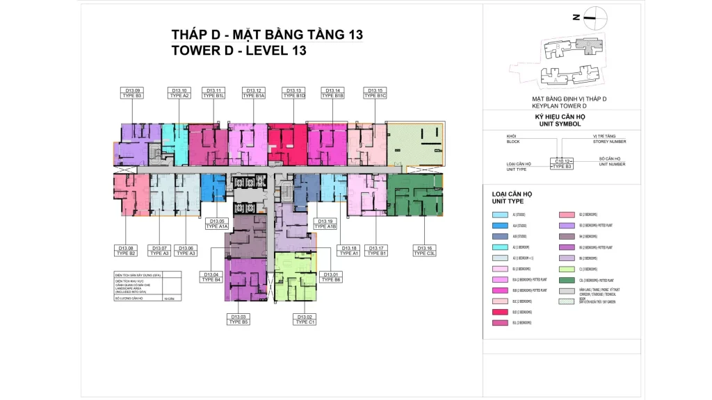 Elysian Site Plan Tower D – Level 13