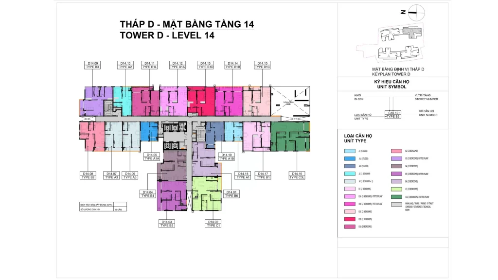 Elysian Site Plan Tower D – Level 14