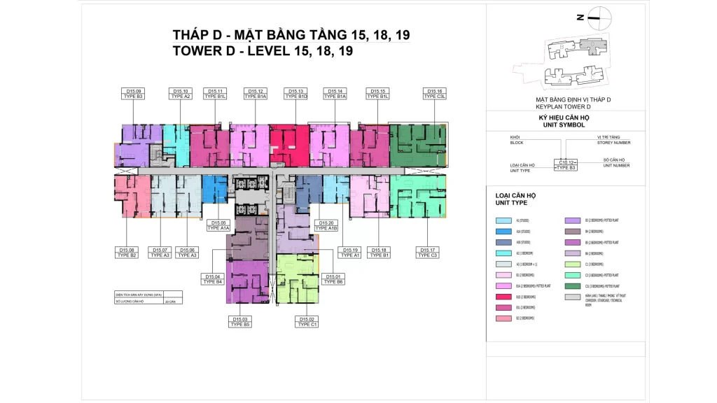 Elysian Site Plan Tower D – Level 15,18,19jpg