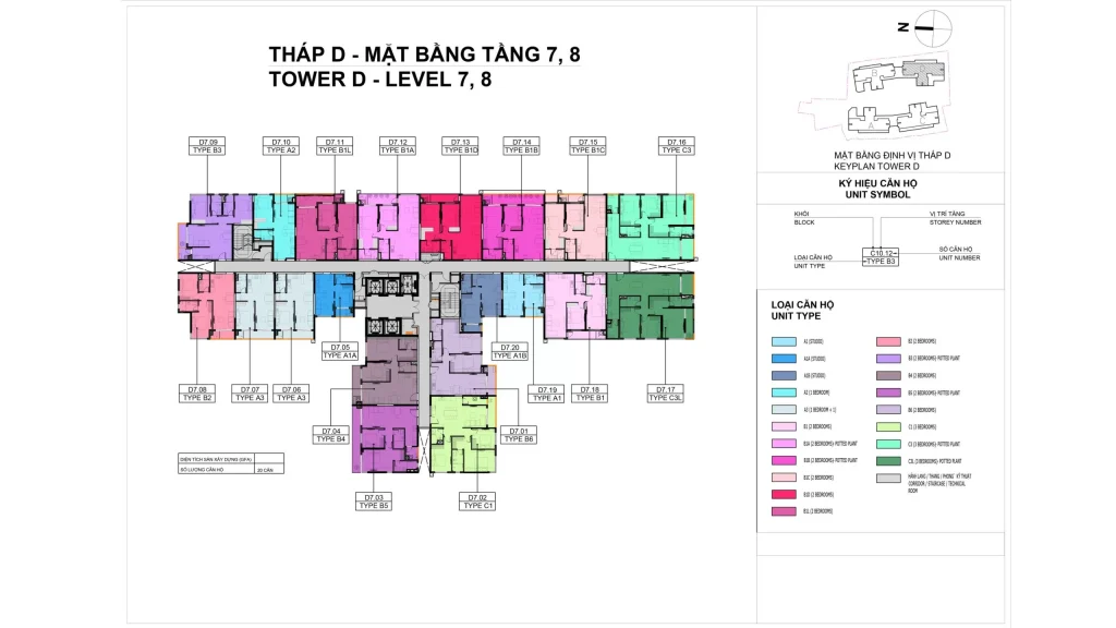 Elysian Site Plan Tower D – Level 7 8