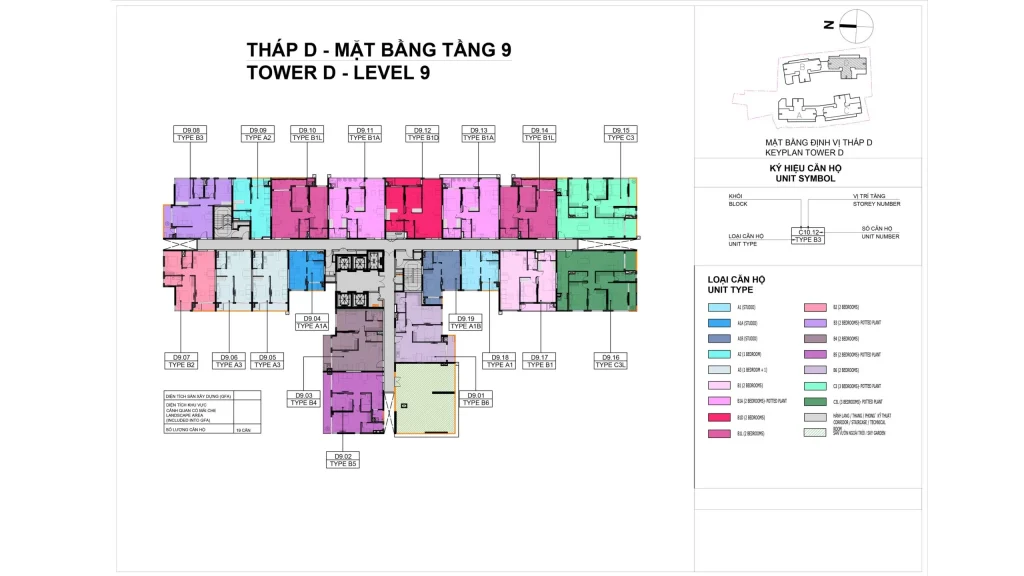 Elysian Site Plan Tower D – Level 9