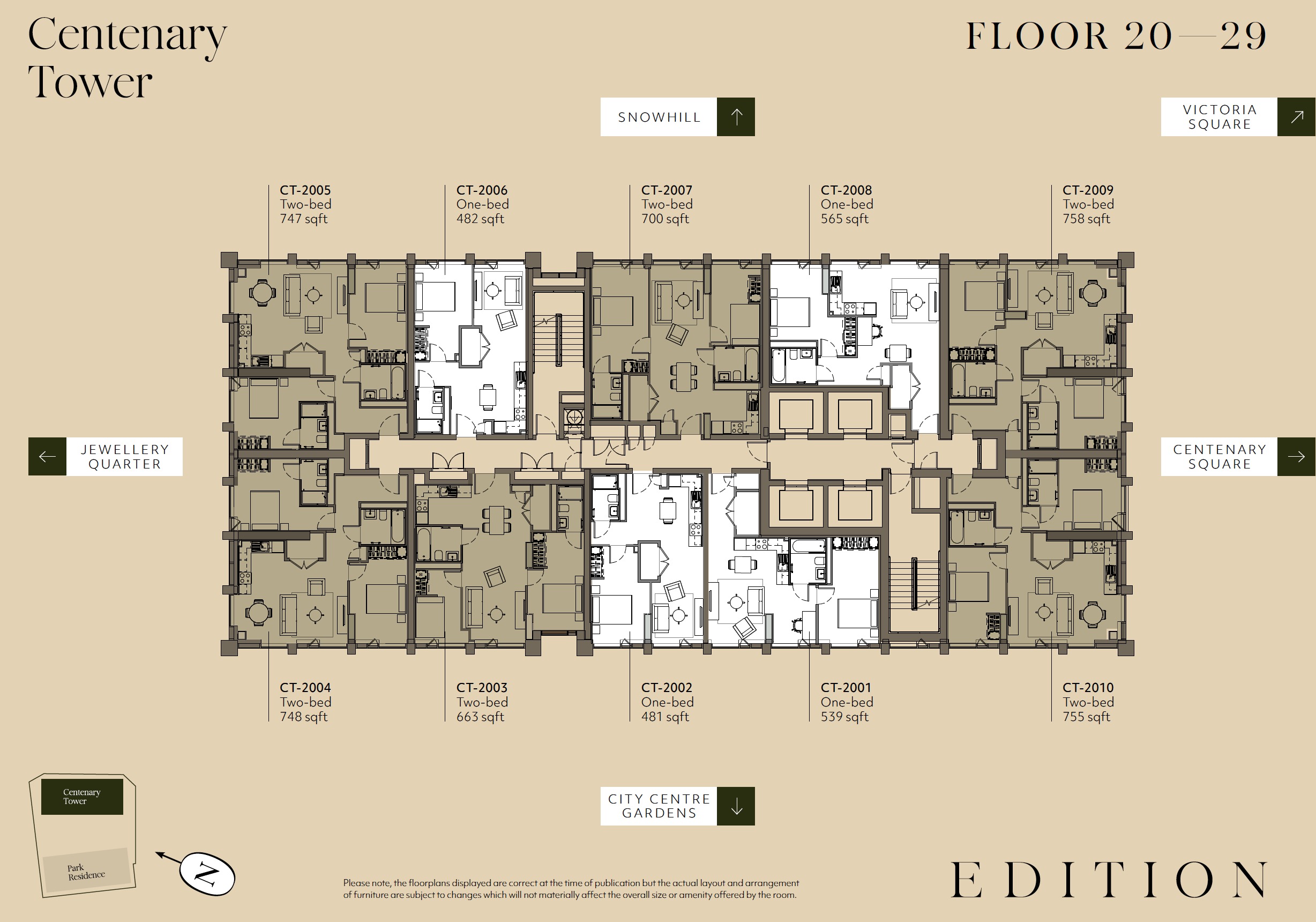 Edition Birmingham Centenary Tower – Floor Plate Level 20 29