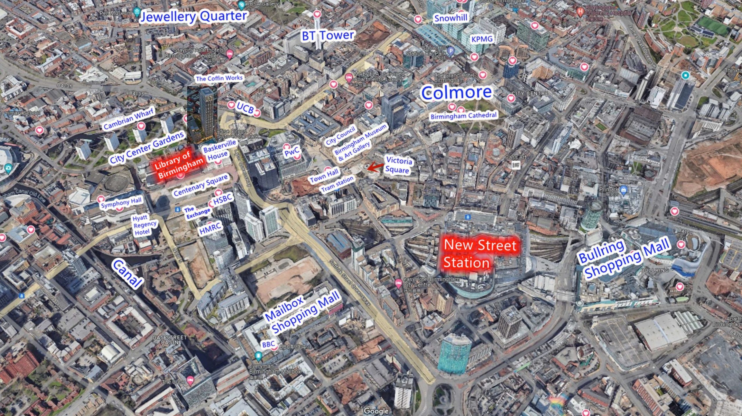 Edition Birmingham Location Map