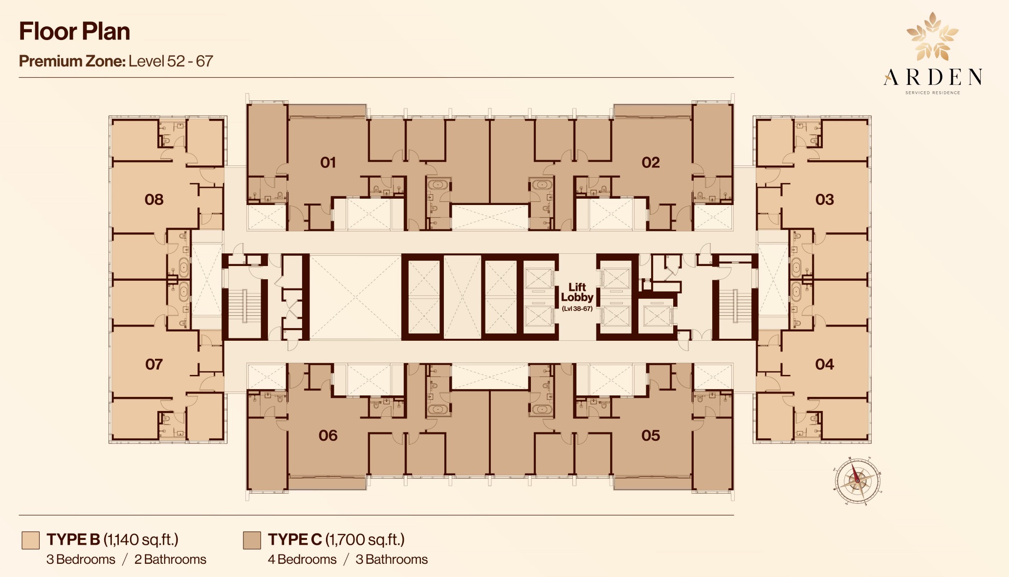 Arden OBS Johor Floor Plan Premium Zone