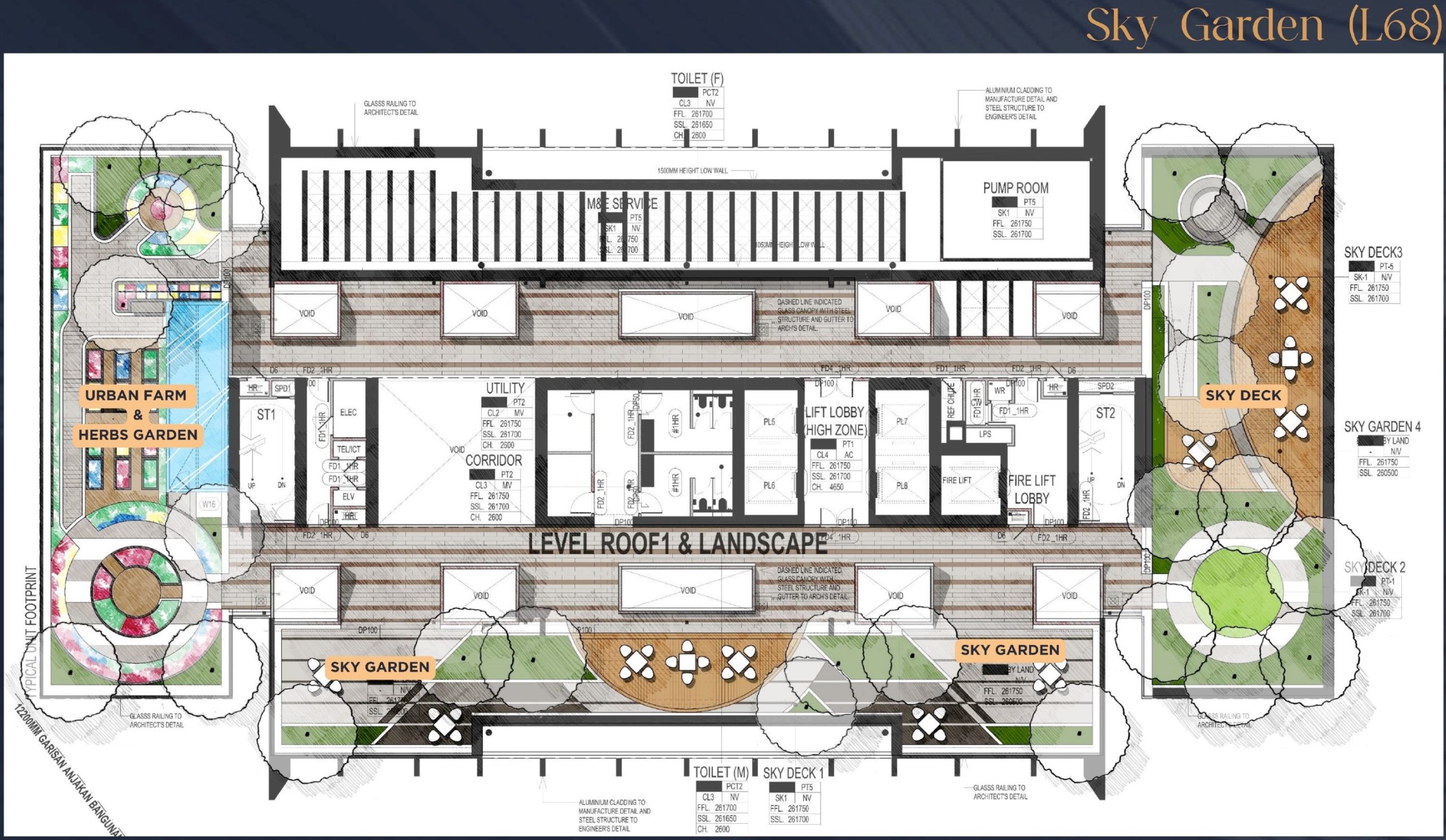 Arden OBS Johor Floor Plate Level 68