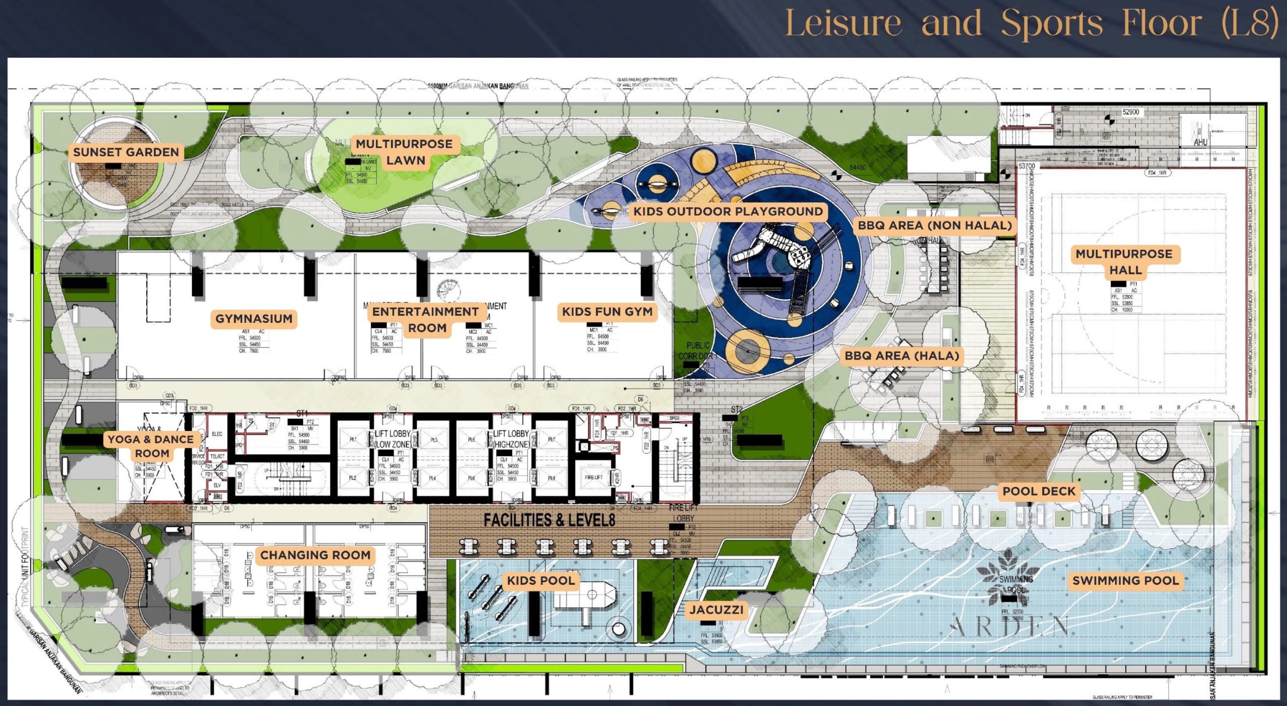 Arden OBS Johor Floor Plate Level 8