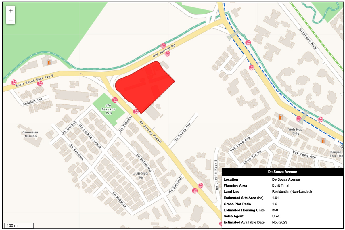 The SEN De Souza Avenue GLS Map Info